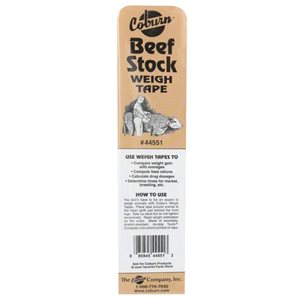 WEIGH TAPE BEEF COW