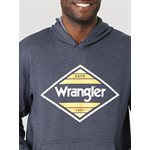 HOODIE HOM WRANGLER BLEU DIAMOND