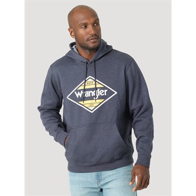 HOODIE HOM WRANGLER BLEU DIAMOND