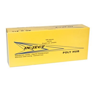 AIGUILLE - EMBOUT PLASTIQUE 16GX1.5" (100)