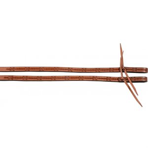 CL BARB WIRE REINS 7' GOLDEN
