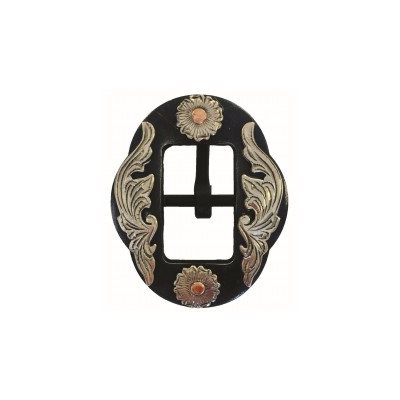 Boucle rust iron ronde fleur