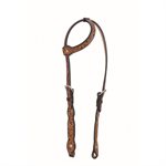 JT SCALLOPED HEADSTALL 2 TONE
