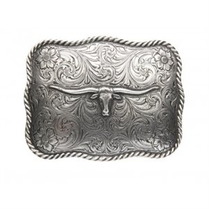 SCALLOPED LONGHORN BUCKLE