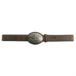 CEINTURE HOMME BRUN LONGHORN BOUCLE