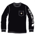 Chandail manche long pocket carhartt noir