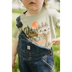 Camping t shirt teal