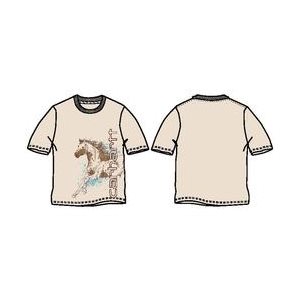 girls horse t shirt turtledove