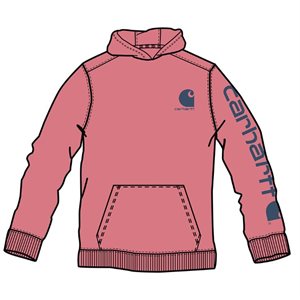 Girls pink graphic carhartt sweatshirt