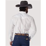 MENS L / S WRANGLER WHITE SHIRT