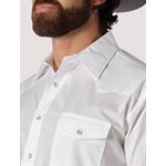 MENS L / S WRANGLER WHITE SHIRT
