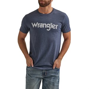 MENS NAVY WRANGLER T SHIRT