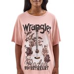 WOMENS MISTY ROSE WRANLGER T SHIRT