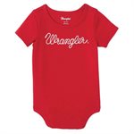 RED WRANGLER LOGO GIRL ONESIE