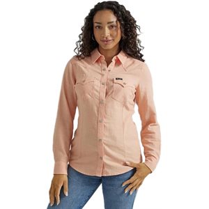 LADIES L / S PEACH SNAP WRANGLER SHIRT