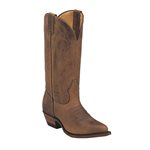 Botte Boulet Femme pointue brune semelle de cuir