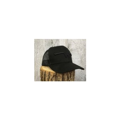 PONYTAIL CAP BLACK LOGO BLACK