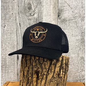 Casquette Hostile western logo rond noir / rust