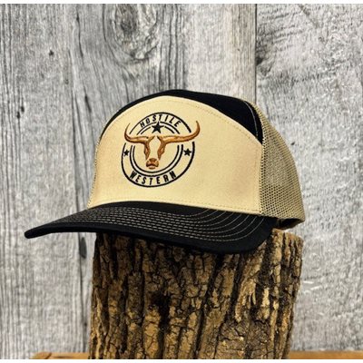 Casquette Hostile western 7 panneaux grise
