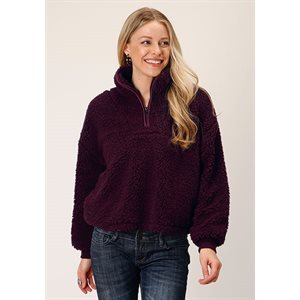 LADIES CHARCOAL POLAR FLEECE ROPER
