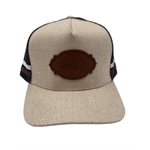 Casquette trucker brune