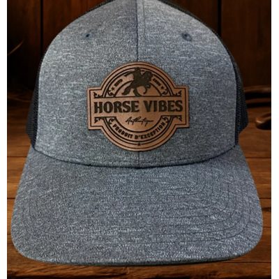 Casquette enfant gris / bleu Authentique Horse vibes