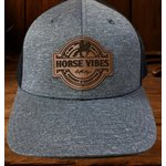 Casquette enfant gris / bleu Authentique Horse vibes