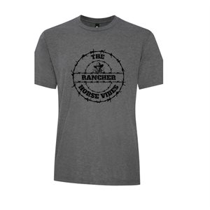 T shirt the rancher grey Horse vibes