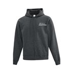 Hoodie zip family ranch gris horse vibes