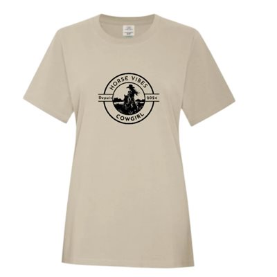 T shirt femme rideuse sable horse vibes
