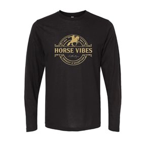 mens l / s horse vibes logo shirt