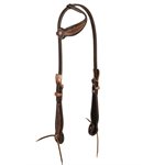 Slide ear headstall western floral