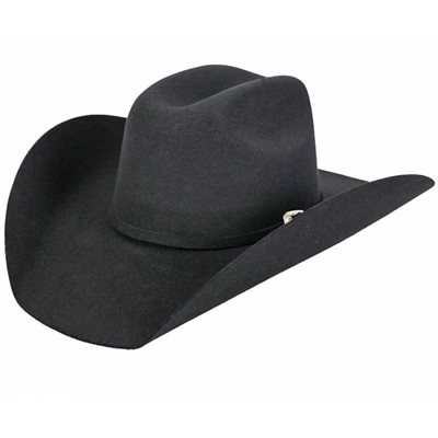 HAT FELT BLACK 3X DRI LEX BAND
