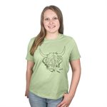 T shirt highland cow
