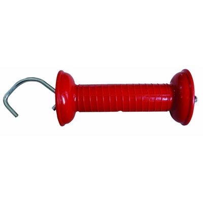 Poignée clotûre isolée rouge à ressort