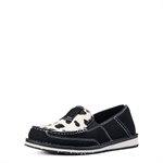 LADIES CRUISER ARIAT BLACK SUEDE / BALCK& WHITE HAIR