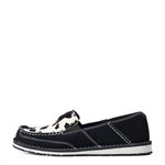LADIES CRUISER ARIAT BLACK SUEDE / BALCK& WHITE HAIR