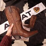 WOMENS X TOE CARAMEL ARIAT BOOT