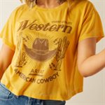 t shirt fem gold rush mango ariat