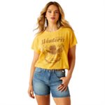 t shirt fem gold rush mango ariat