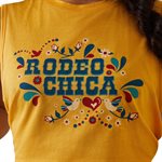 LADIES YELLOW RODEO CHICA TANK TOP ARIAT