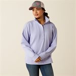 Womens swtshrt 1 / 2 zip lavender Ariat