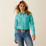 WOMENS L / S TURQUOISE PRO TEAM ARIAT SHIRT