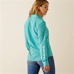 WOMENS L / S TURQUOISE PRO TEAM ARIAT SHIRT