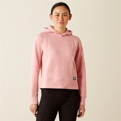 Hoodie femme rebar cropped rose Ariat