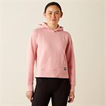 Hoodie femme rebar cropped rose Ariat