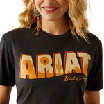T SHIRT FEM POSTCARDS CHARCOAL ARIAT