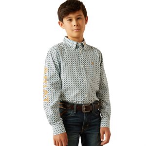 Chemise garcon m / l franklin Bleu / brun Ariat