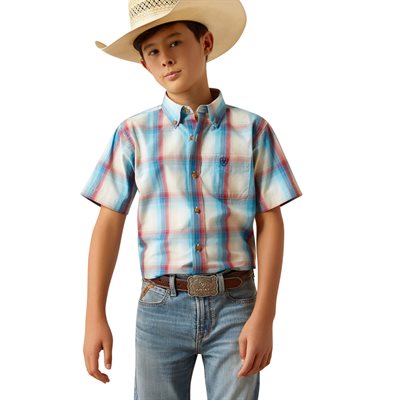 Chemise m / c garcon pro sunny bleu Ariat