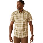Chemise homme m / c snap off white Ariat